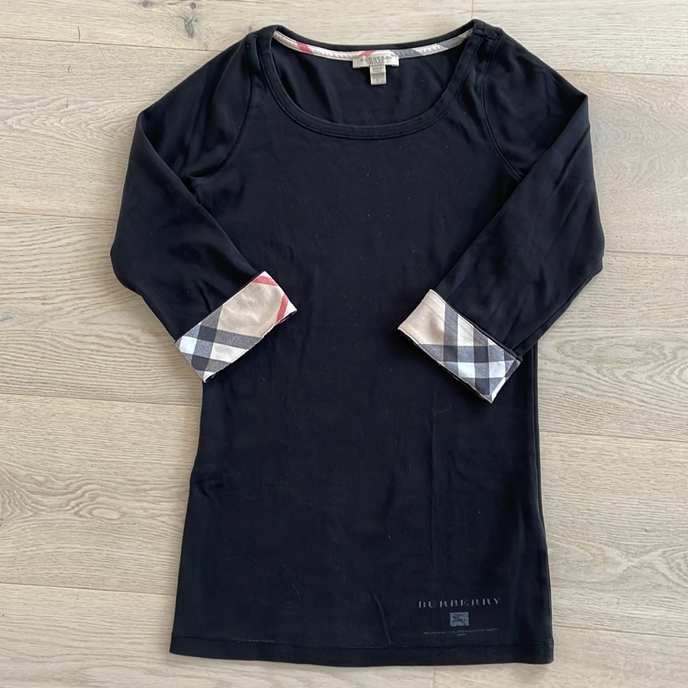 Authentic Burberry black shirt, small